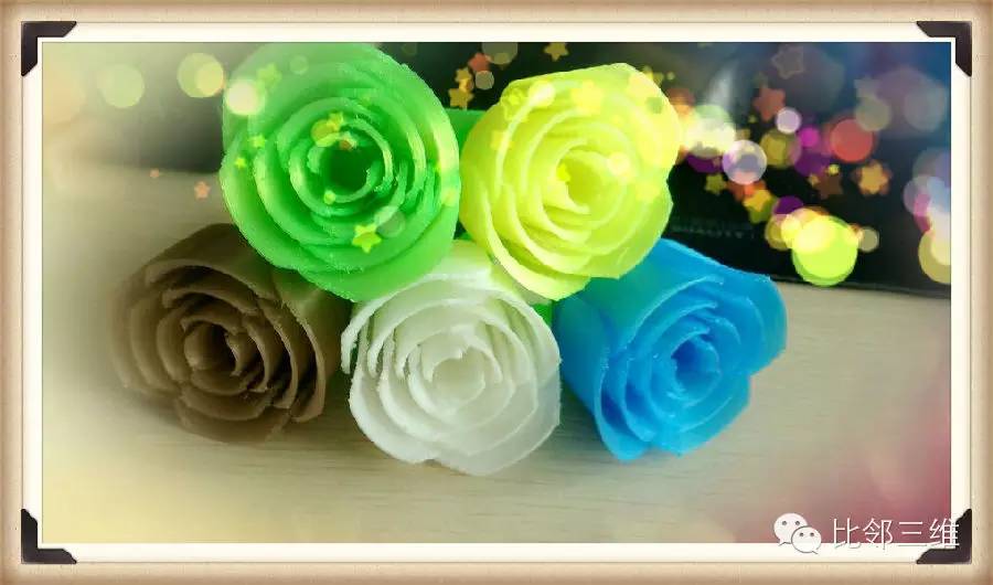 520集赞日：比邻三维3D打印玫瑰免费赠送！！